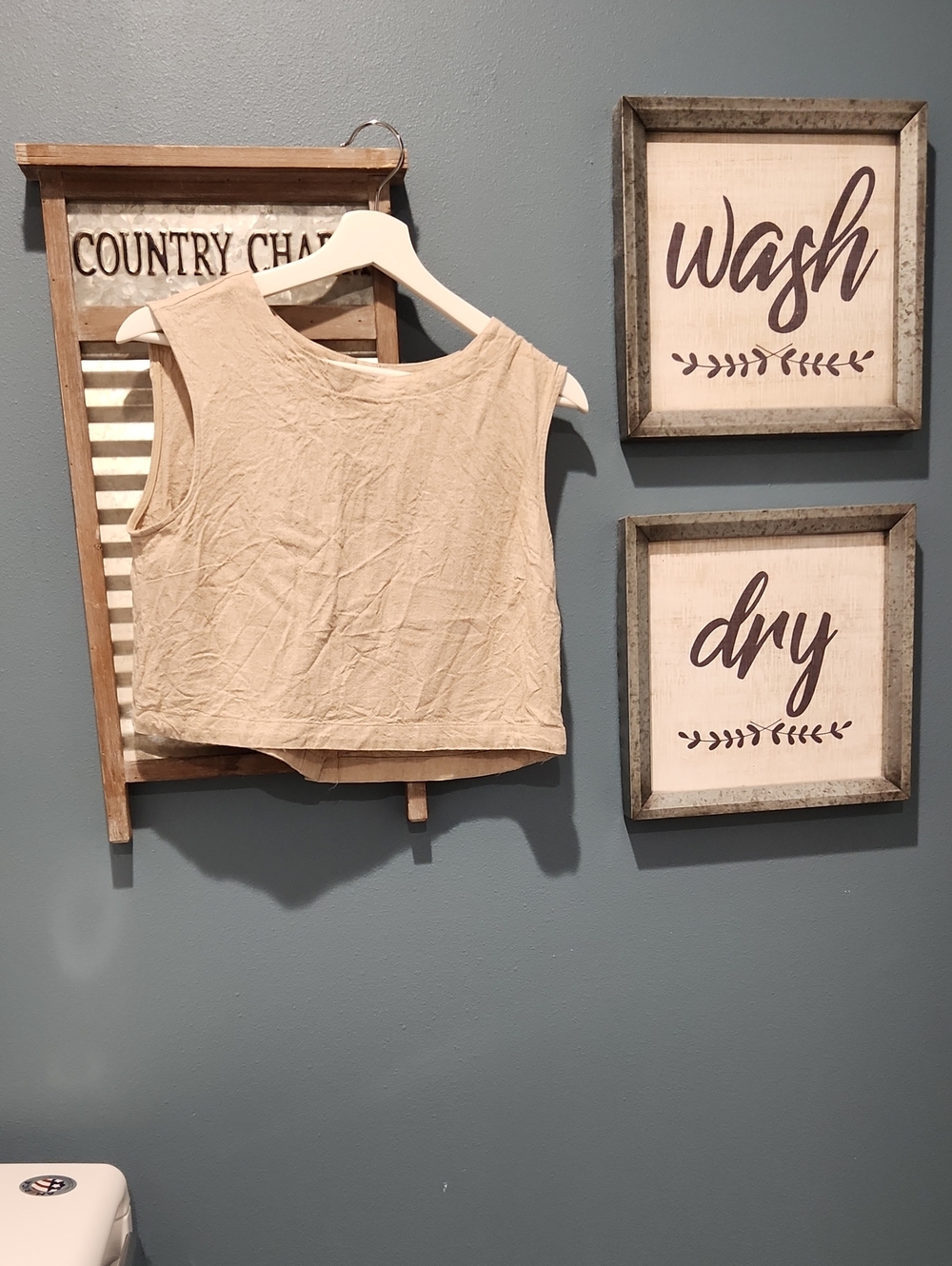 a new day Neutral Beige Sleeveless Cropped Boxy Top